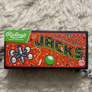 Ridley’s Jacks Set - Traditional Metal set of 12 - New